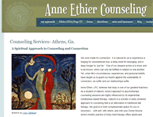 Tablet Screenshot of anneethier.com